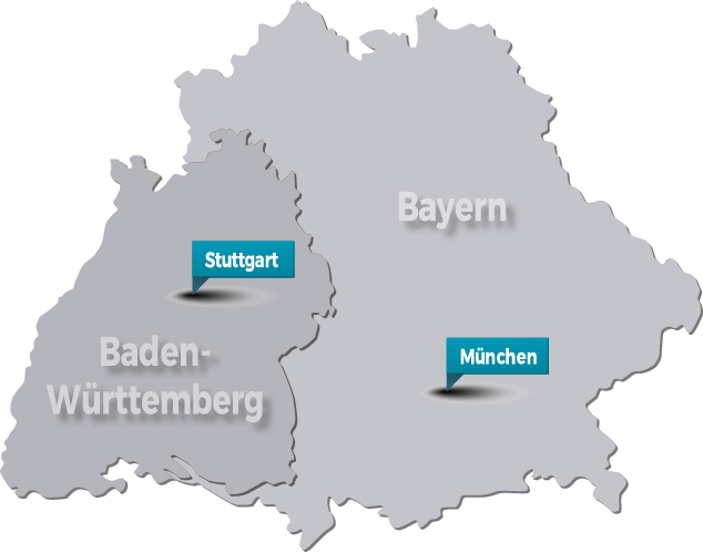 Persönliche Zustellung im Liefergebiet Bayern & Baden-Württemberg